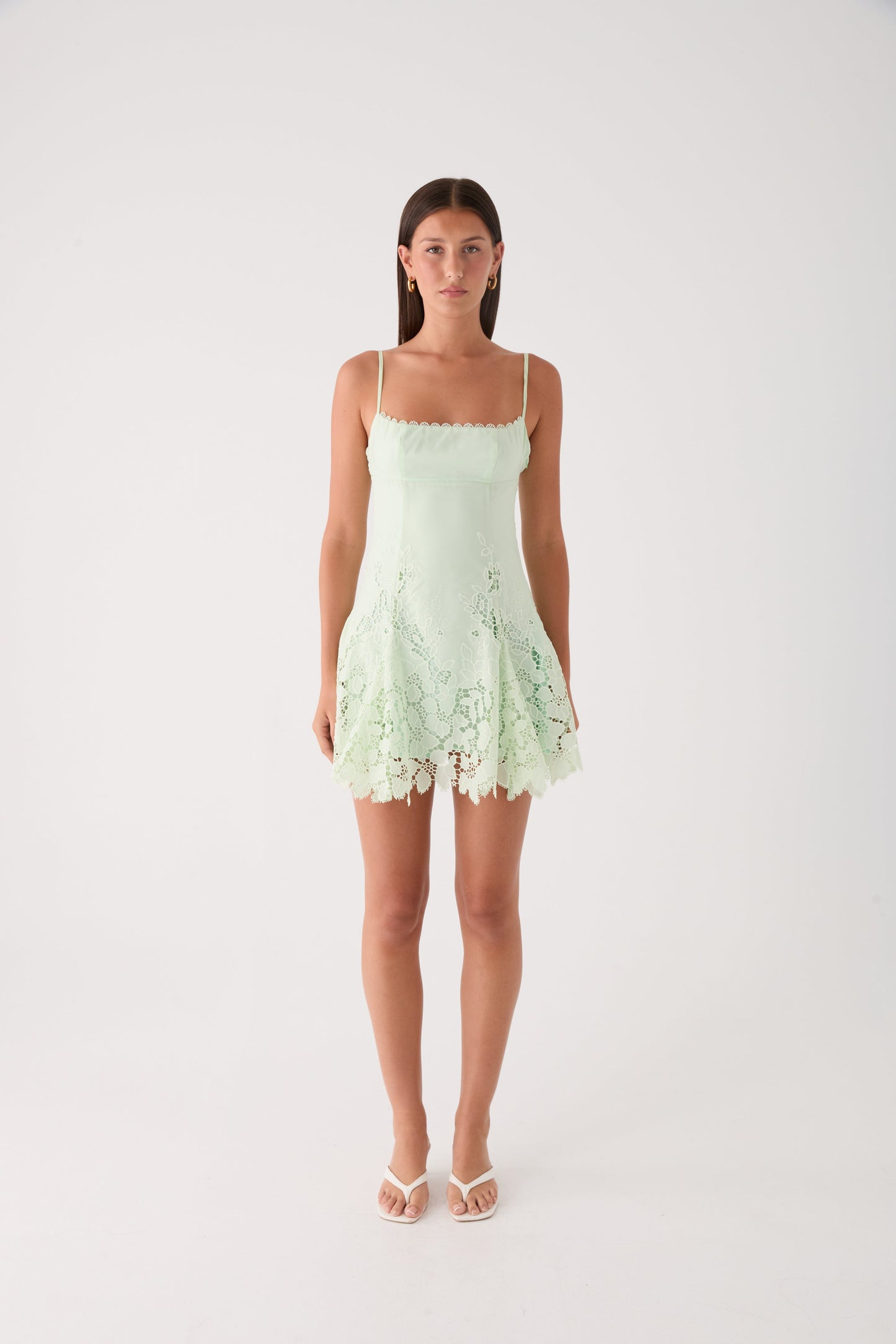 Florine Mini Dress - Pistachio